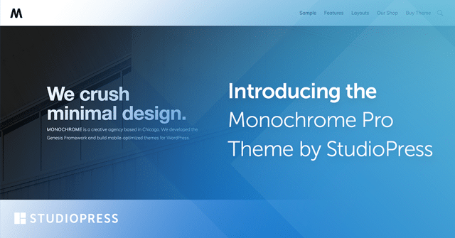 Monochrome Pro Theme by StudioPress